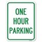 Signmission One Hour Parking Heavy-Gauge Aluminum Rust Proof Parking Sign, 18" x 24", A-1824-23525 A-1824-23525 - alternate 1